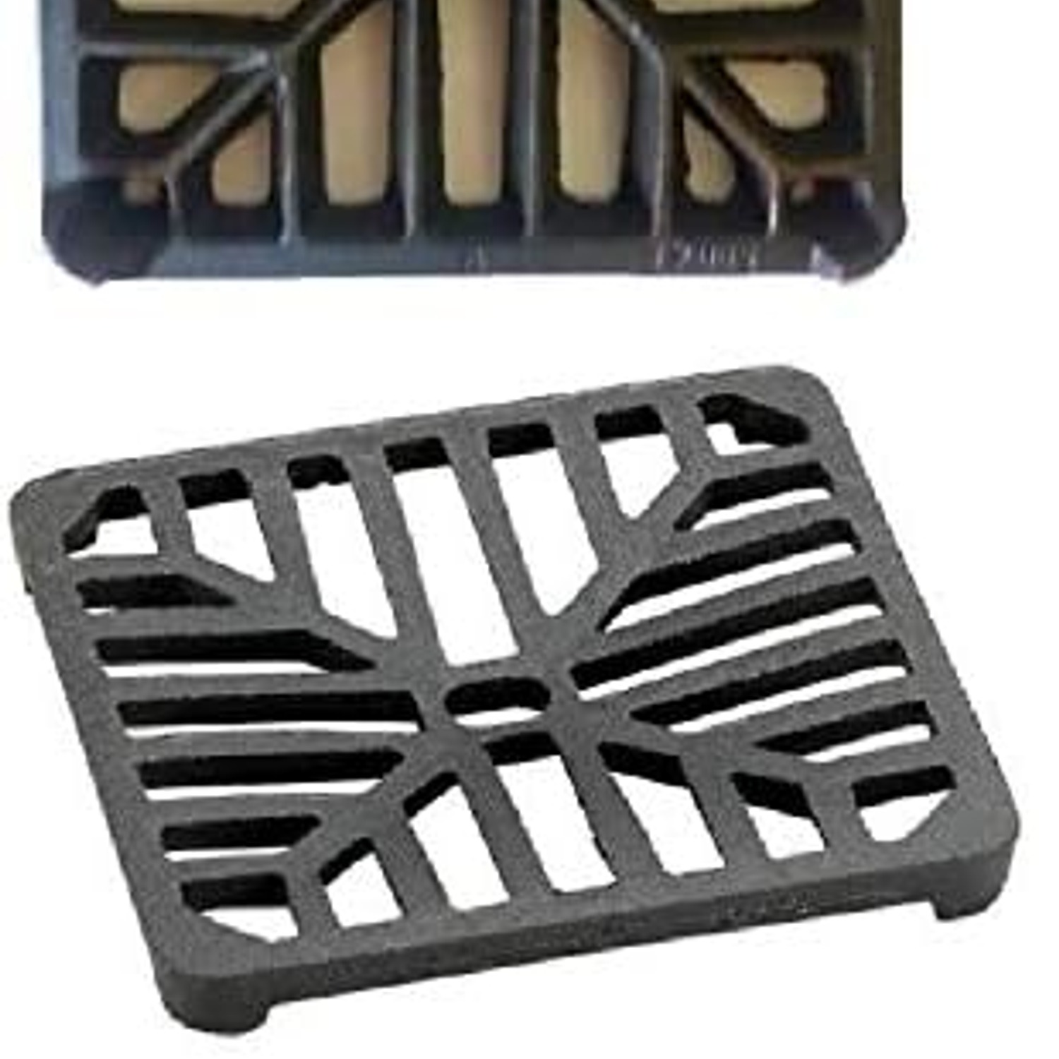 Cast Iron Gully Grid 150mm Square Drain Grate