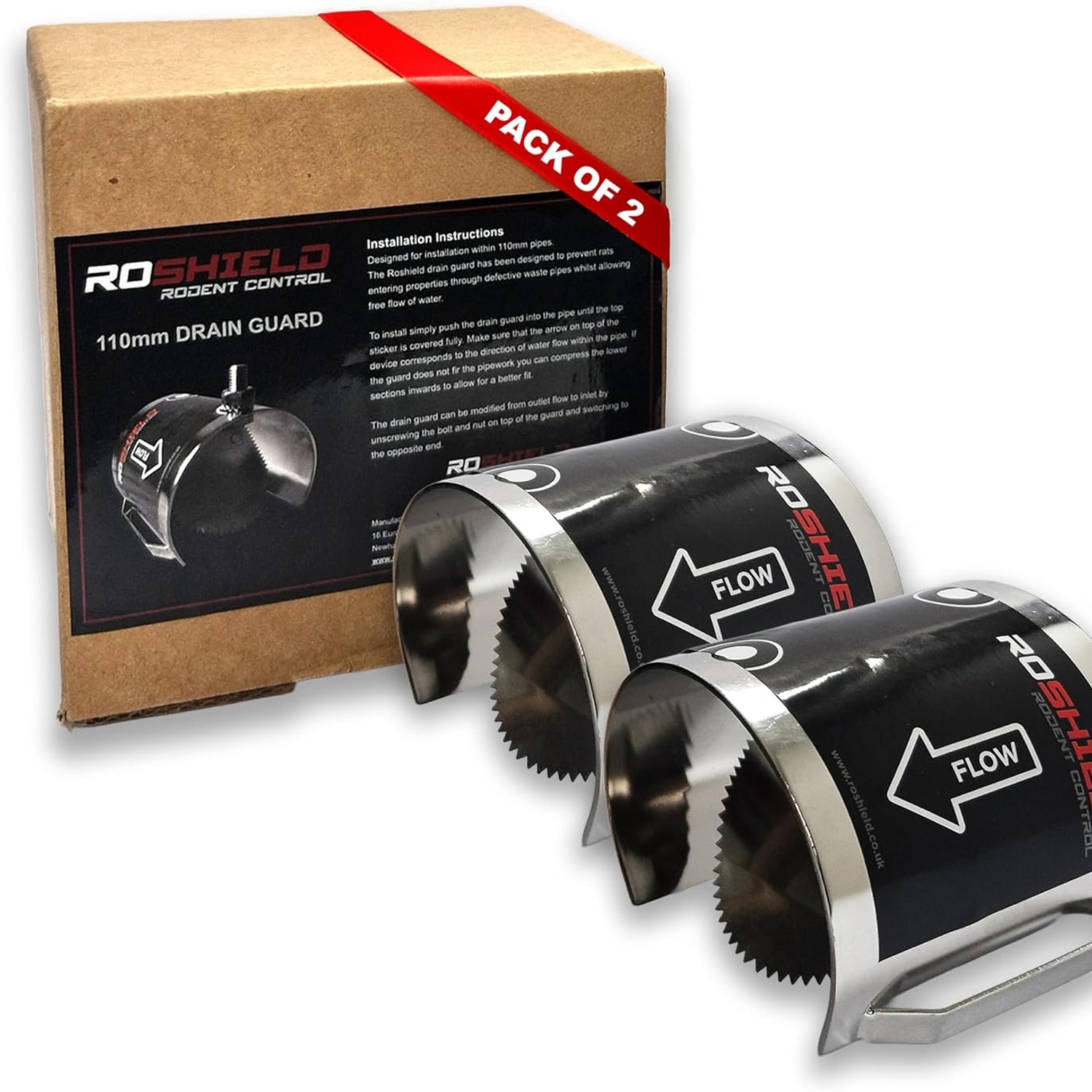 Roshield Rat Drain Guard 110mm One-Way Flap: image 8